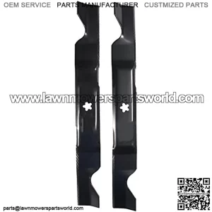 561739B 2-Blade Set for 46" Cut Craftsman, Husqvarna, Poulan Replaces 405380, 532-405380, PP21011,Black
