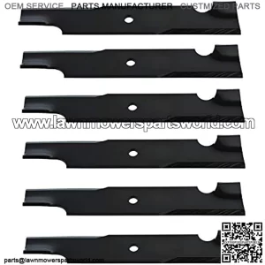Six New High Lift Mower Blades Fits Bad Boy Zero Turn MZ ZT CZT Maverick Outlaw with a 48" Deck