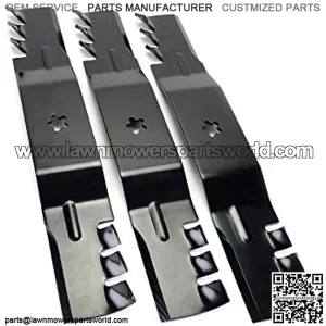 (3) 12121 Mower Blades Replace 5321872-55, 54" Deck