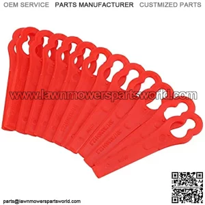 100Pcs Mower Cutter Blade Plastic Machine Trimming Blades Motor Brush Trimmer Parts Kit for FRT18A FRT18A1 Art 46155 FRT20A1 Accessories
