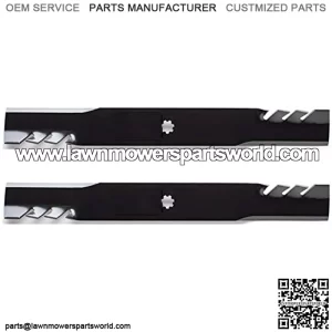 2PK Toothed Mulching Mower Blade for 42" E100, E110, E120, E130, E140