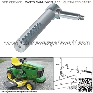 Mower Deck Gauge Wheel Arm Shaft Right Front Parts on 54C & 62C Mowers Compatible with Mower Lawn & Garden tors GX345 GX355 2210 4010 GT225 GT235 X465 X485 OEM#AM131288