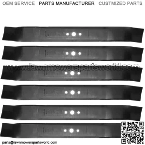 Set of (6) 21" Push Mower Blades fits AYP, Craftsman, Fits Husqvarna & Poulan Mo