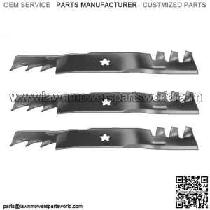 Mower Blade Set of 3 For Sears Fits Husqvarna 180054 173920 48" Fits Gator MULCH