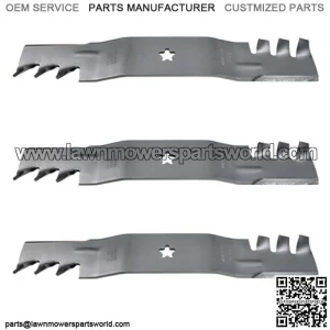 3- Fits Gator Blades fits Poulan & Fits Husqvarna 54" Decks 532187255 5321872