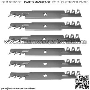 (6) Mulching Blades Fits Husqvarna 52" GT Mowers 574870801 575240701