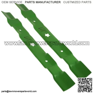 2x Mulch Blade For Husqvarna LT125 LT130 LT16542 LT185 LTH130 LTH140 42"