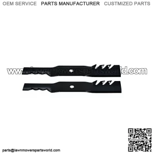 (2) PACK 42" Gator Mulch Mower Blades John Deere Z225 Z235, LA125, LA135 592-615