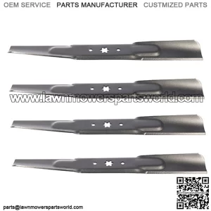 4 XHT HD Blades Fits Troy Bil Pony Bronco Colt XP Mowers 942-04308 With 42" Deck
