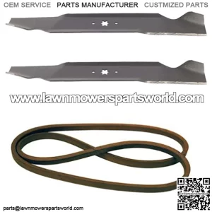 Fits Cub Cadet LTX1045 LTX1046 LTX1046VT 46 Lawn Tractor Mower Belt Blade Combo
