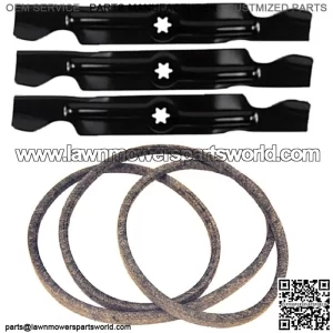 50" Mower Deck Maintenance Kit Fits Cub Cadet Belt 954-04044A Blades 942-04053C