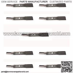 Nine (9) XT1 Mower Blades - XT1 Models GT50 LT50, LX50 - 50" Fits Cub Cadet