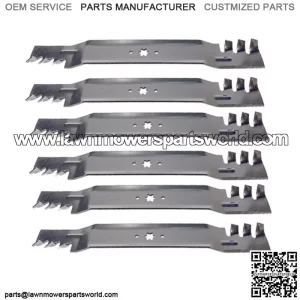 6-Pack Mower Blades Fits Cub Cadet Fits MTD 742-04244 942-04290 for 46" Deck