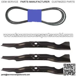 Lawn Mower Belt and Blade Kit Fits Cub Cadet RZT 50" Mowers 742-04053A 754-04240
