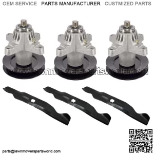 Fits Cub Cadet SLT1550 SLTX1050 I1050 Lawn Mower Spindles Kit With 2-in-1 Blades