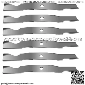 Six Heavy Duty Lawn Mower Blades Fits Cub Cadet LT1024 LT1024 LT1050 LT1050 1000