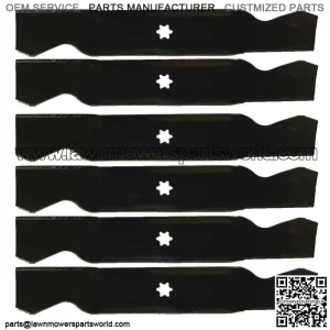 Six New Aftermarket XHT Lawn Mower Blade fits MTD Fits Cub Cadet & White 38"