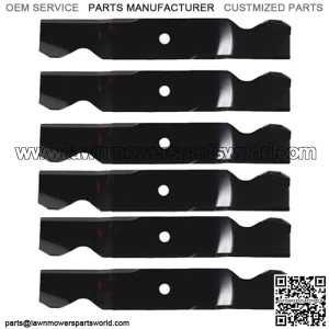 Set of (6) Lawn Mower Blades Fits Cub Cadet Models Garden Tractor 759-3841