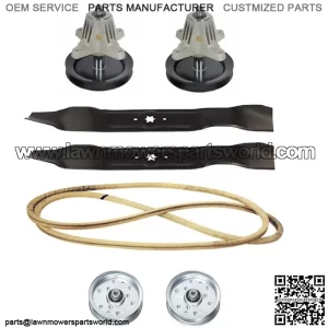 Deck Kit Spindles Blades Pulleys Belt Fits Cub Cadet Mower LTX 1040 2010-2014