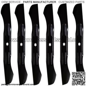 (6) Pack of Replacement High Lift Mower Blades Requires (2) for 46" deck