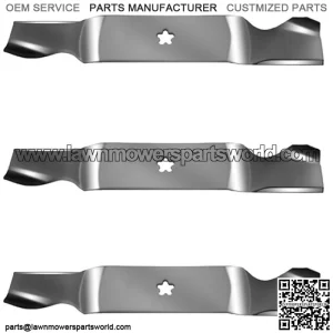 3 Pack 54" Blade Set Fits Craftsman AYP Fits Husqvarna 187254 532 18 72-56 (1118