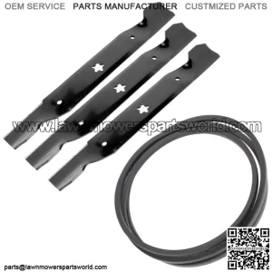 Belt & Blade Kit For Husqvarna 532144959 531300766 144959 532137380 137380 50"