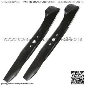 2 Pack 46" Deck Blade fits Ryobi Z6400 2015 2016/ ZT-S46 2014 - 2019 942-04244A