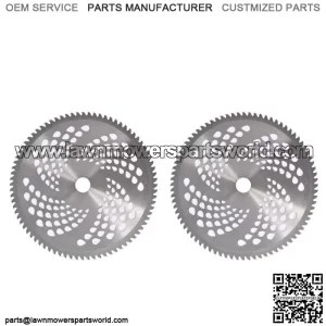 10" x 80T Carbide Tip Brush Blades For Cutter Trimmer Weed Eater Peplace 2 Pack