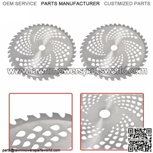2 Pack 10" x 40T Carbide Tip Brush Blades Fit For Cutter Trimmer Weed Eater New