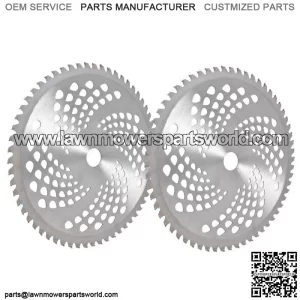 2 Pack -10" x 60T Carbide Tip Brush Blades ?C For Cutter, Trimmer, Weed Eater US