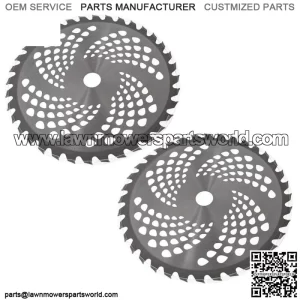 2 Pack -9" x 36T Carbide Tip Brush Blades ?C For Cutter, Trimmer, Weed Eater