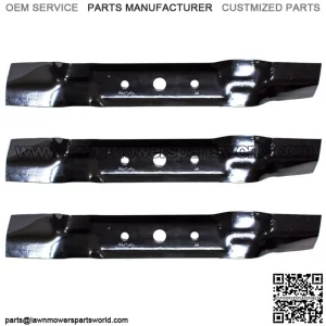 3PK Lawn Mower Blades for John Deere 48 Cut L120 L130 GX20250 GY20568