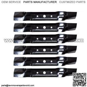 6PK Lawn Mower Blades for John Deere 48 Cut L120 L130 GX20250 GY20568