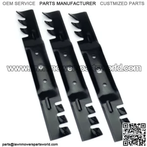 (3) Mulching Blades for John Deere 48" L120, L130, 2048, 2148 GX20250, GX20819