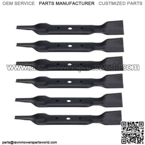 6 REPL JOHN DEERE MOWER BLADES 48 CUT L120 L130 GX20250 GY20568 91-108 330-619