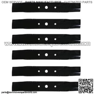 6 Mower Blades Fits John Deere 48 Cut L120 L130 GX20250 GY20568 91-108 330-619