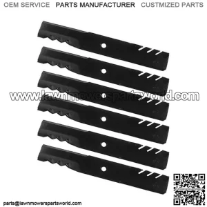 (6 pack)  Mulch Blades fits L120 & L130 John Deere Mower 48'' Deck - GX20250