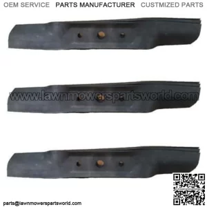 Set of 3 John Deere High Lift Bagging Blades GX20434 L120 L130