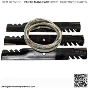 Belt Mulching Blade Kit for Scag 61 Inch Deck Turf Tiger Mower 482879 481558