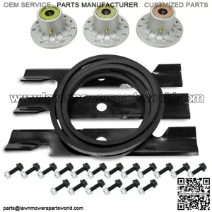 Spindle Belt Blade Deck Kit for Exmark Turf Tracer 48 Inch 107-4065 116-5496-S