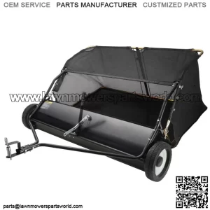 Lawn Sweeper Tow Behind Leaf Yard Collector 48.5" 26 Cu. Ft. Adjustable