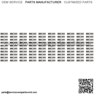Mower Blades 100 8"x2" Unpainted Edger Blades for Echo  720237001, RYOBI  613223, Husqvarna :578 39 28-02, 601 00 24-54