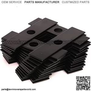 100PK Edger Blade (7-3/4" x 2") -1''Center Hole fits STIHL RYOBI EGO Husqvarna Oregon Black Powder Coated Heat Treated