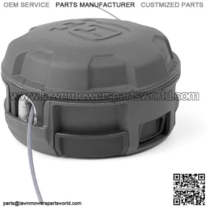 Husqvarna Rapid Replace String Trimmer Head with Adapters for Maximum Compatibility, Weed Wacker Attachments for Straight and Curved Shaft Trimmers, Prewound with .095-Inch Line, Black