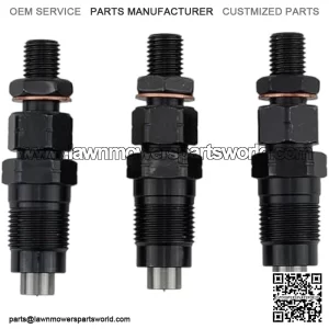 3Pcs Fuel Injector AM882410 MIA881565 Compatible for John Deere Tractor 1023E 1025R 1026R 2025R 2026R Replacement