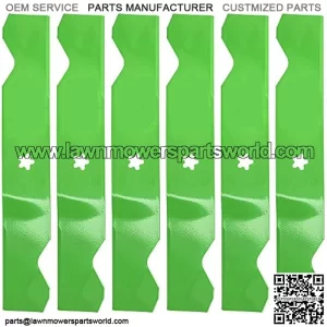 LawnRAZOR Mower Blade 54 inch Deck for AYP Husqvarna RZ54i YTH2454 187254 187256 532187254 532187256 (Medium Lift) 6 Pack