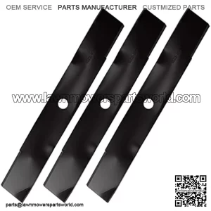 M128485 Mower Blade TCU15881 for John Deere 60" Deck 737 757 777 797 1023E 1025R 1550 1570 3120 M131958 High Lift 3 Pack
