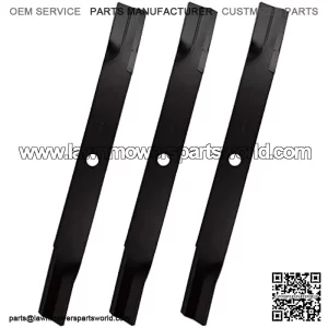 Lawn Mower Blades 3 PCS Set (High-Lift) Replace AM102402 AM38314 M119975 M141786 M83363 for John Deere 2032R 2520 2720 3120 3203 3320 3520 3720 4005 4105 4115