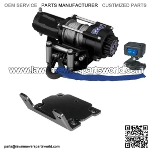 Winch Kit 2000 lb For John Deere Gator HPX 815E ALL (Steel Cable)