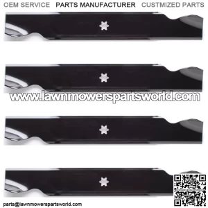 4PK 198-153 High Lift Blades for 42" Cub Cadet 742-04308, 942-04308